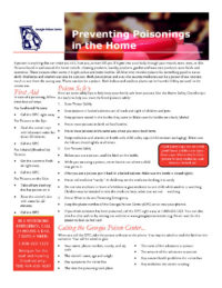 Preventing Poisonings in the Home (Downloadable)