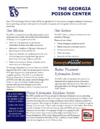 The Georgia Poison Center (Downloadable)