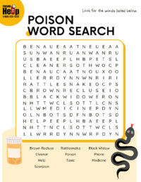 Poison Word Search (Downloadable)
